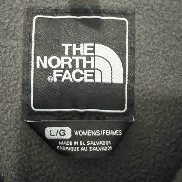 The North Face Denali Jacket Womens Large Gray Pink Full Zip Polartec Recycled - Picture 6 of 13